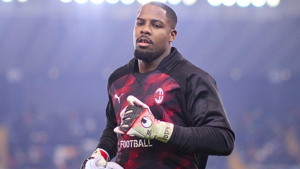 AC Milan goalkeeper Mike Maignan