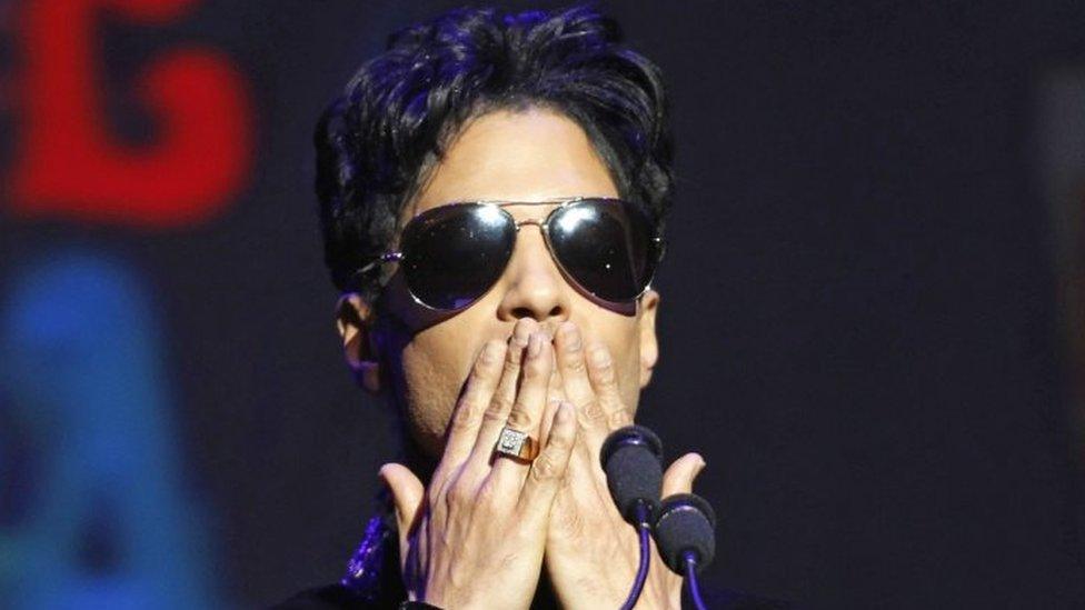 Prince performs at the Apollo Theater in New York. Photo: October 2010