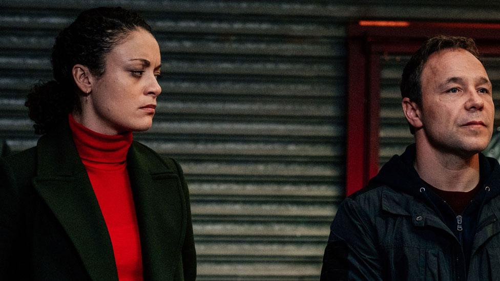 Rochenda Sandall and Stephen Graham in Line of Duty