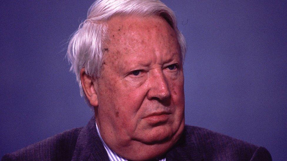 Sir Edward Heath in 1997