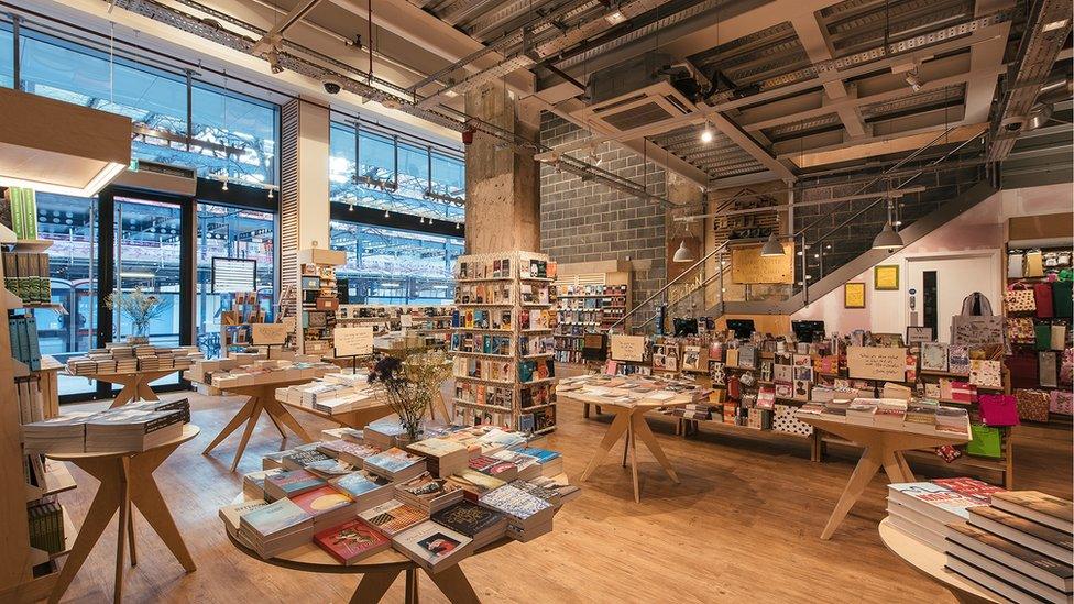 Inside Waterstones Piccadilly