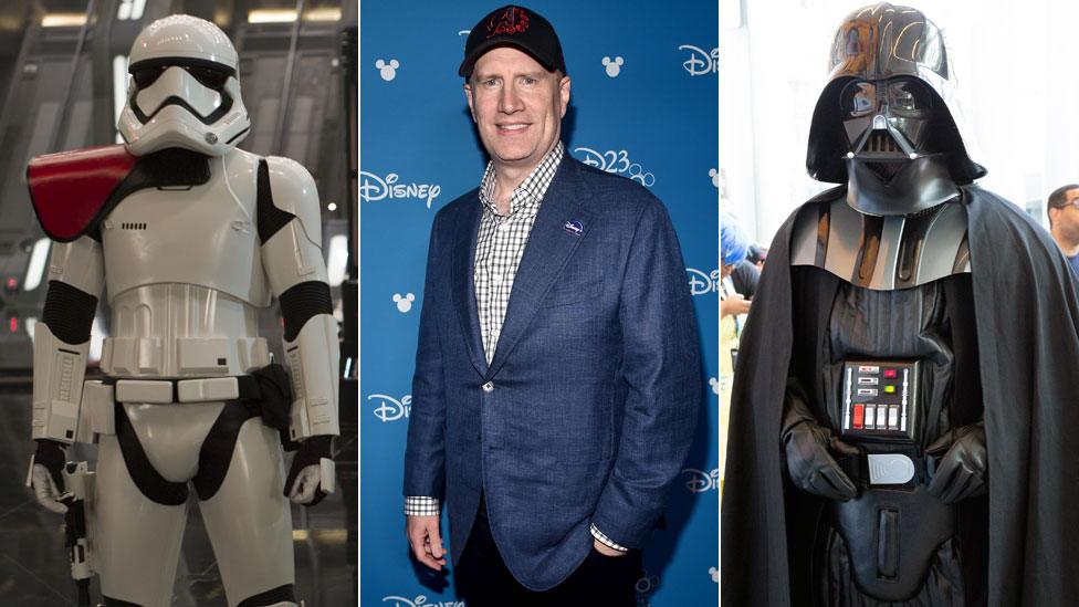 Stormtrooper, Kevin Feige and Darth Vader