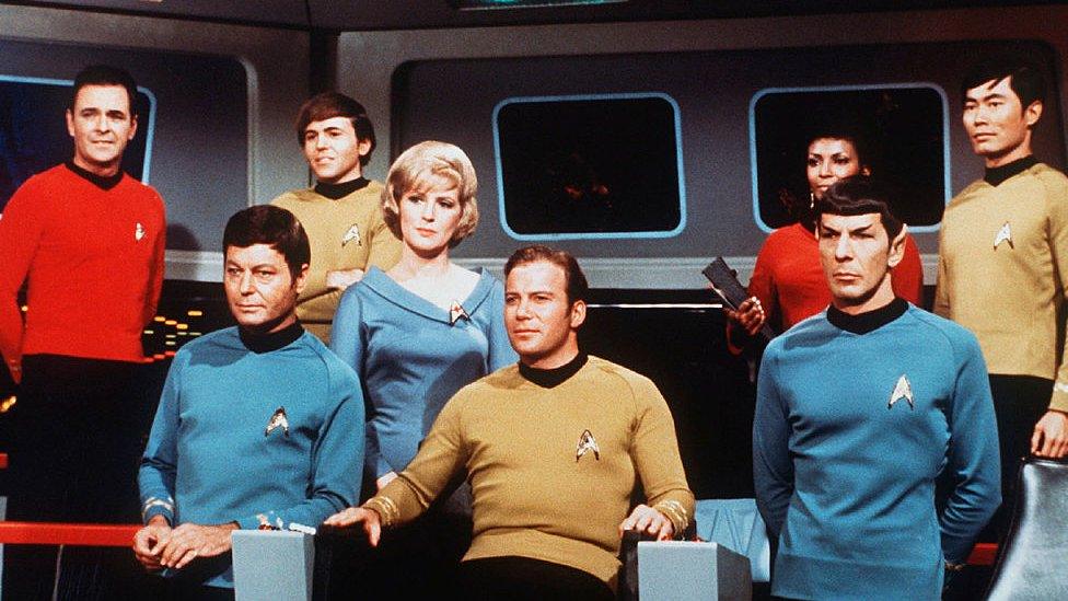 Cast of the original Star Trek series.