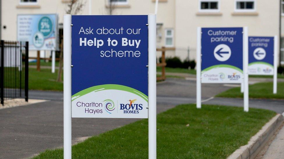 Help to Buy sign on a housing development