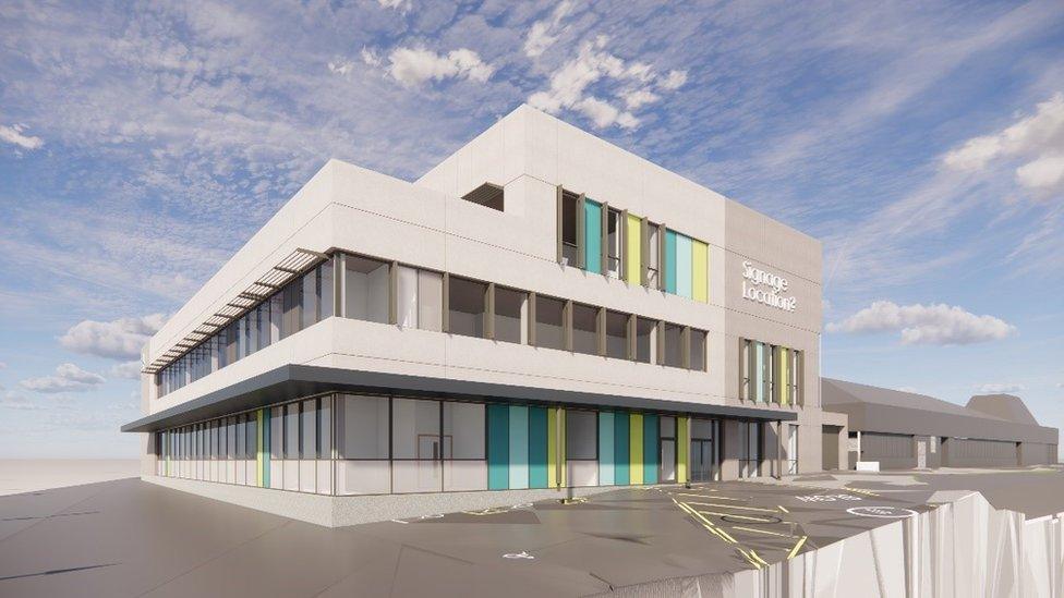 An artist's impression of the new pathology building