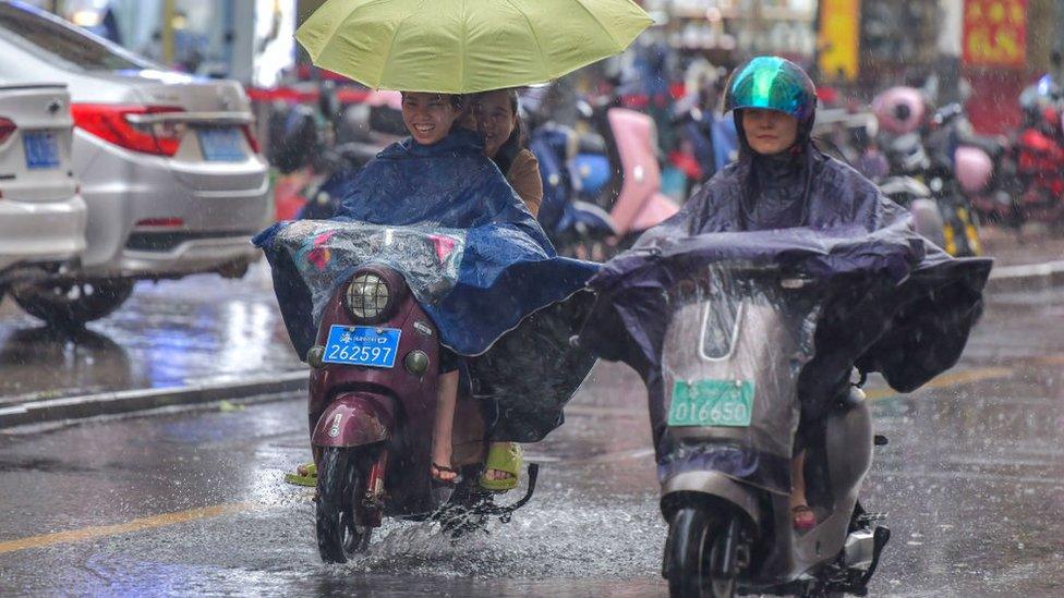 Typhoon Talim in China