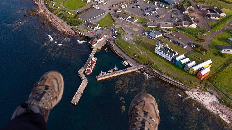 John O'Groats from the air