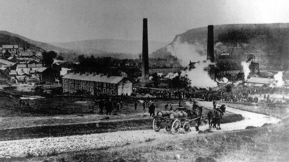 Aftermath of the Albion Colliery disaster 1894