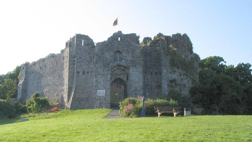 Oystermouth castle