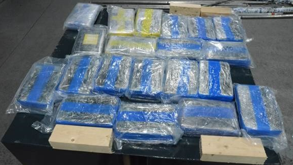 twenty kilos of cocaine found inside a van at Belfast Port