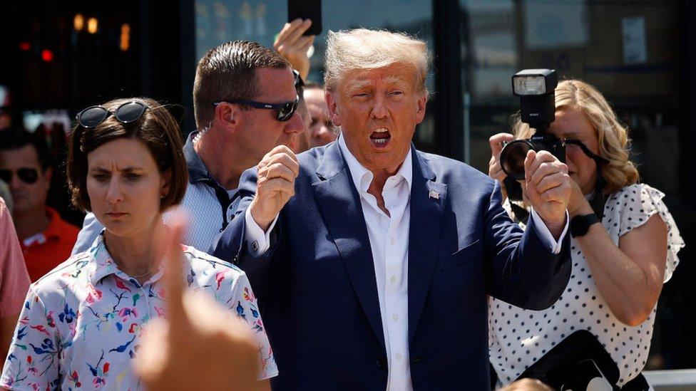 Donald Trump at the Iowa State Fair