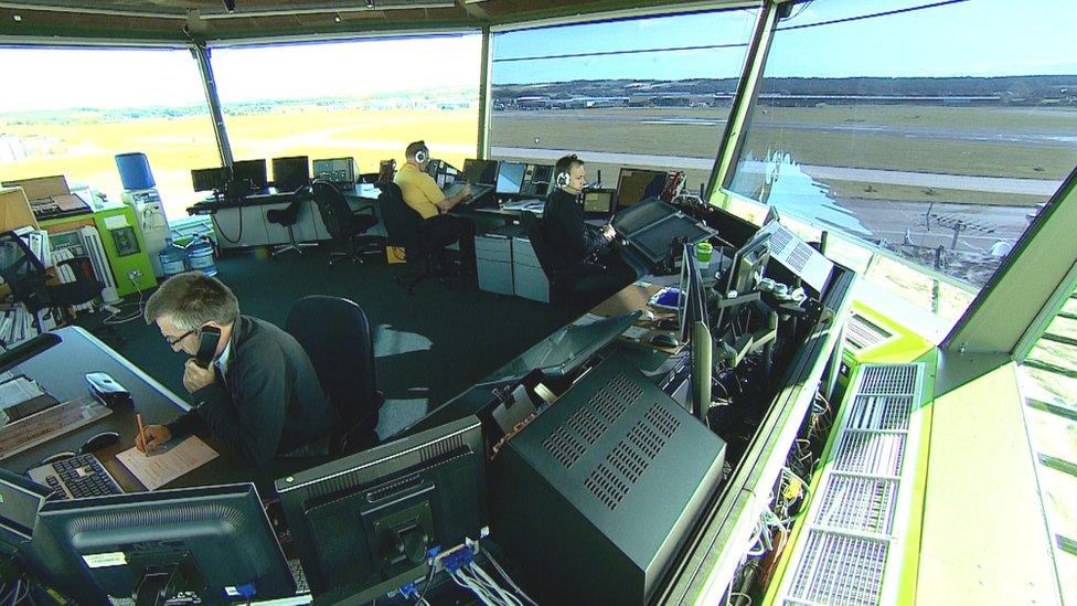 ATC tower, Aberdeen Airport