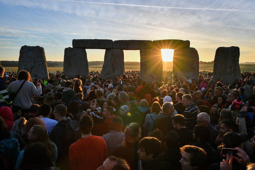 Summer solstice at Stonehenge, England