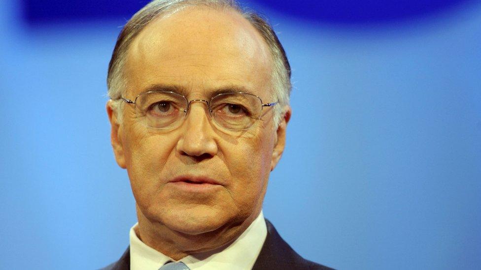 The then home secretary Michael Howard