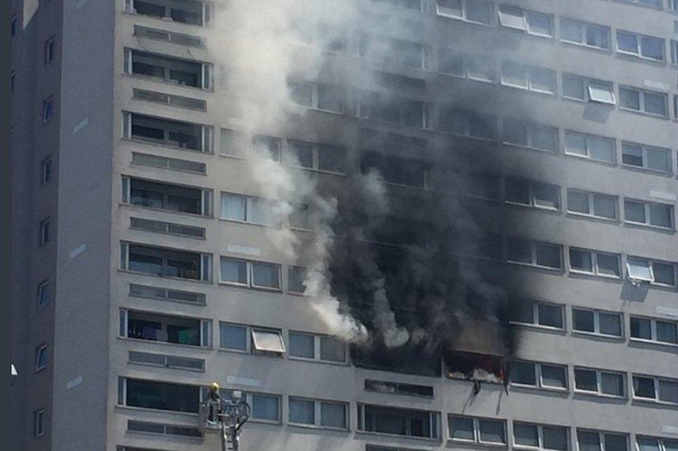 Tower block fire