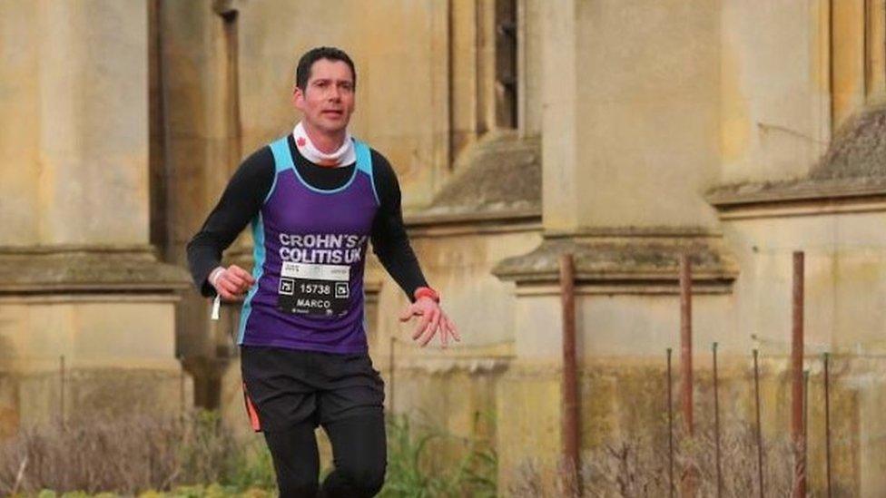 Marco Gasparetto running the 2024 Cambridge Half Marathon