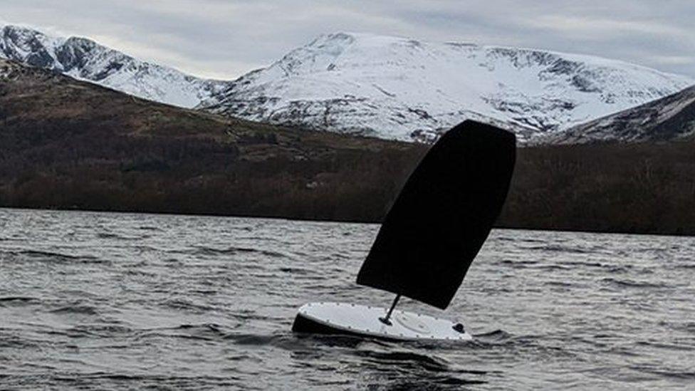 Oshen robotic sailboat sailing