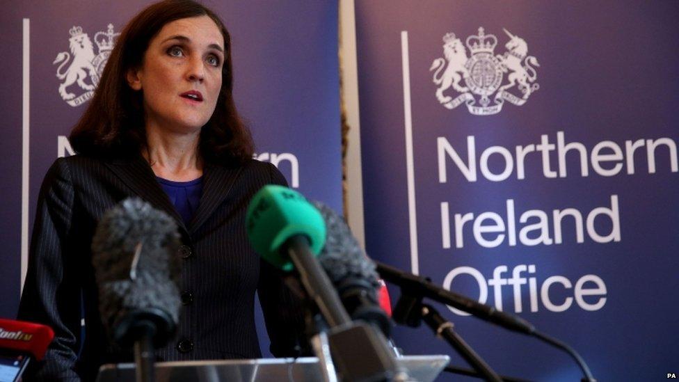 Theresa Villiers described the talks as crucial for Northern Ireland