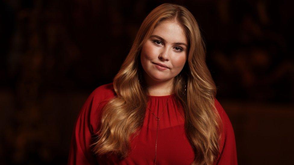 Princess Amalia of The Netherlands in a photo released for her 18th birthday