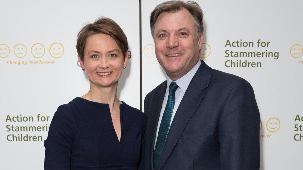 Yvette Cooper and Ed Balls