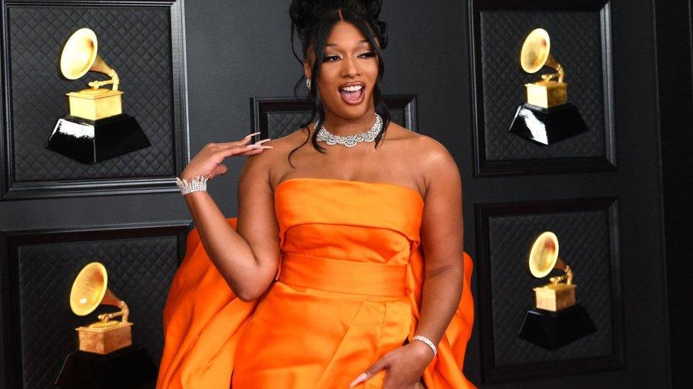 Meghan thee Stallion at the Grammys