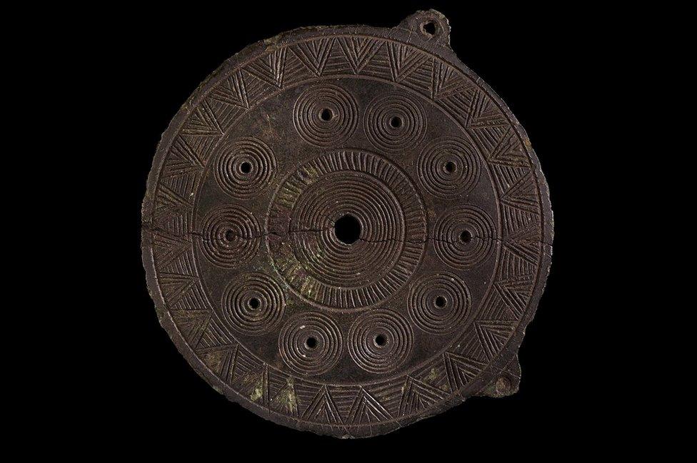 Bronze Age copper alloy 'sun disc'