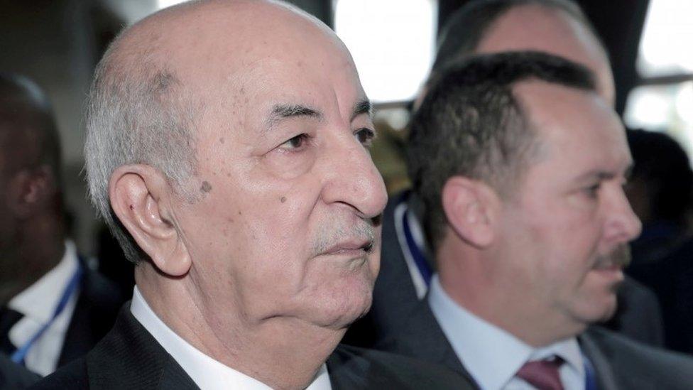 Algerian President Abdelmadjid Tebboune