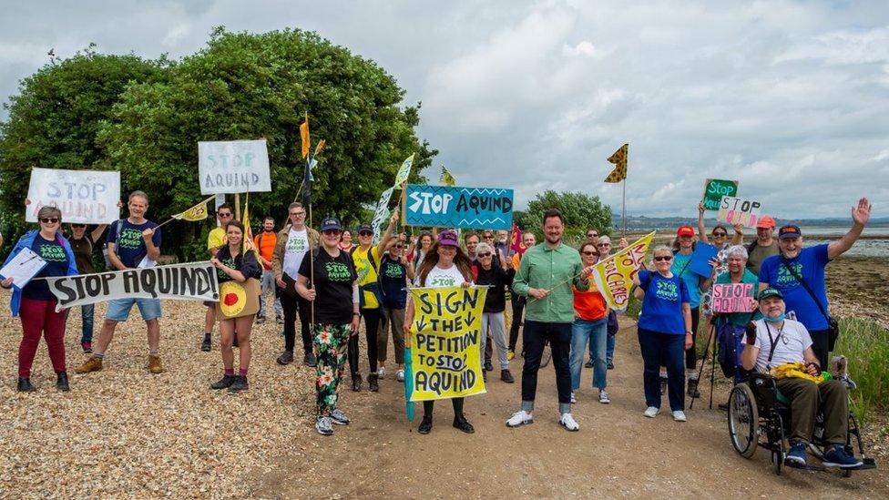 Protesters in Portsmouth