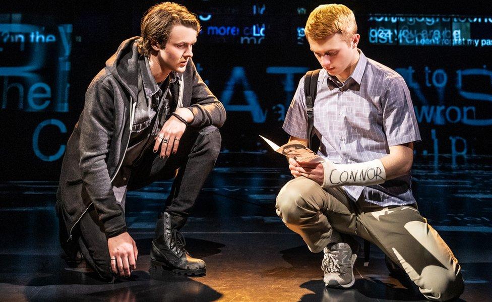 Doug Colling and Sam Tutty in Dear Evan Hansen