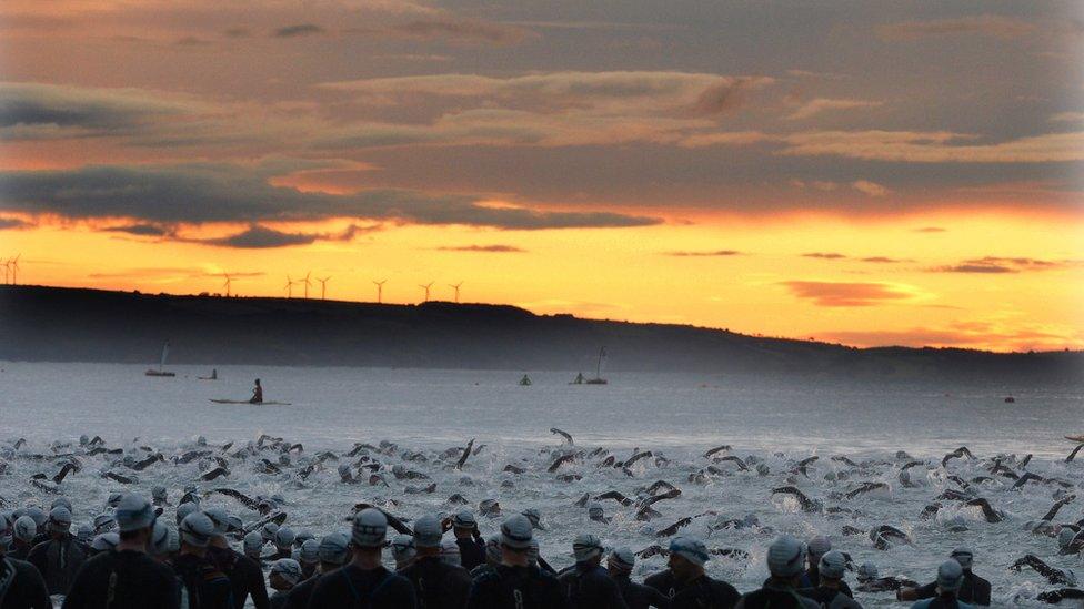 The Ironman Wales event in Tenby