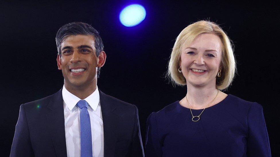 Rishi Sunak and Liz Truss