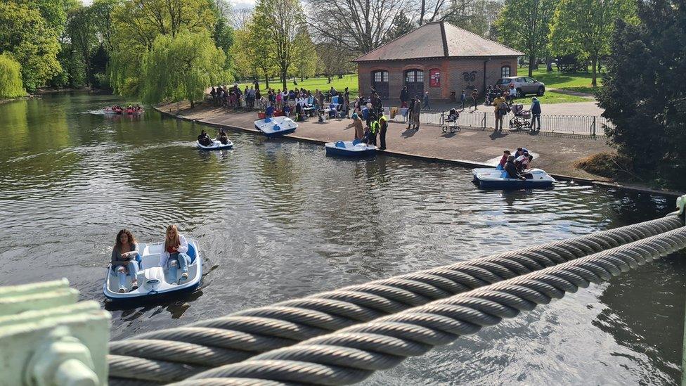 Wardown Park boating Lake, Luton