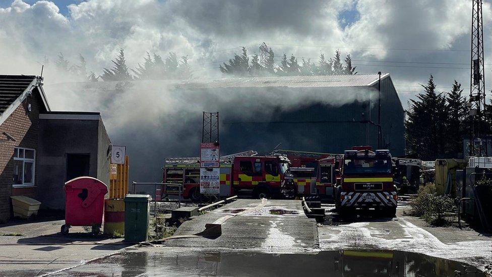 Fire in Llanelli