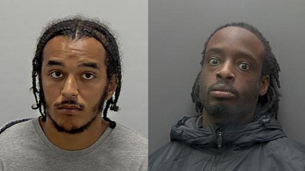 Alex Anderson and Jamal Andall pictured in custody