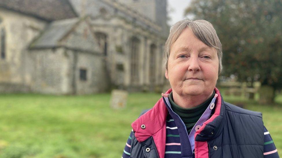 Margaret Gash, Treasurer of All Saints' Church in Gazeley