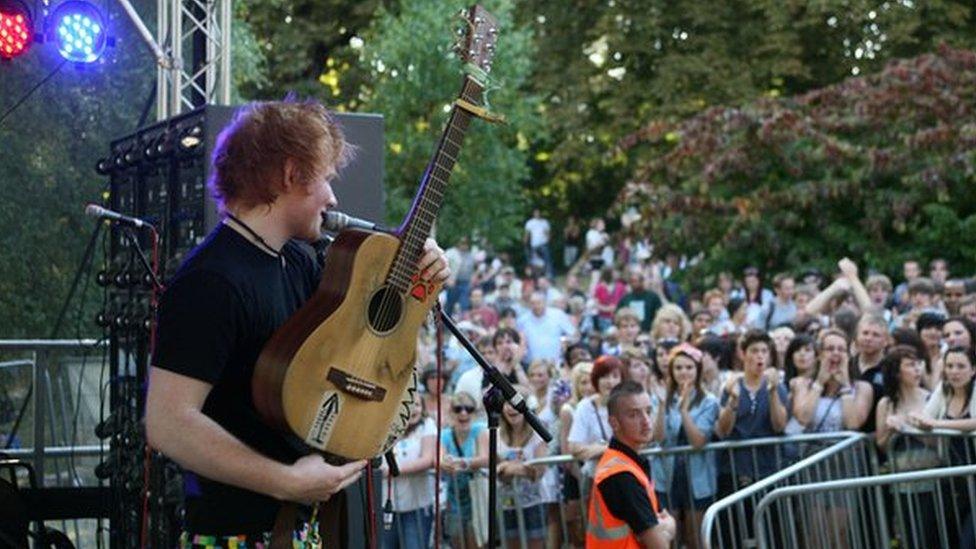 Ed Sheeran at Ipswich Music Day 2010