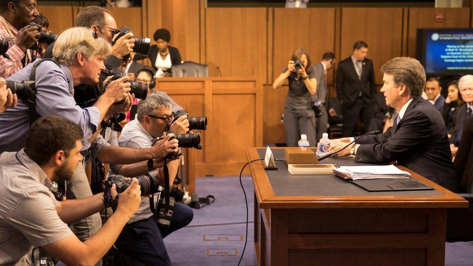 Supreme Court nominee Brett Kavanaugh prepares to testify during the third day of his confirmation hearing before the Senate Judiciary Committee