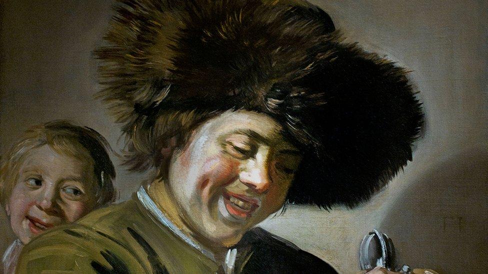 Two Laughing Boys by Frans Hals