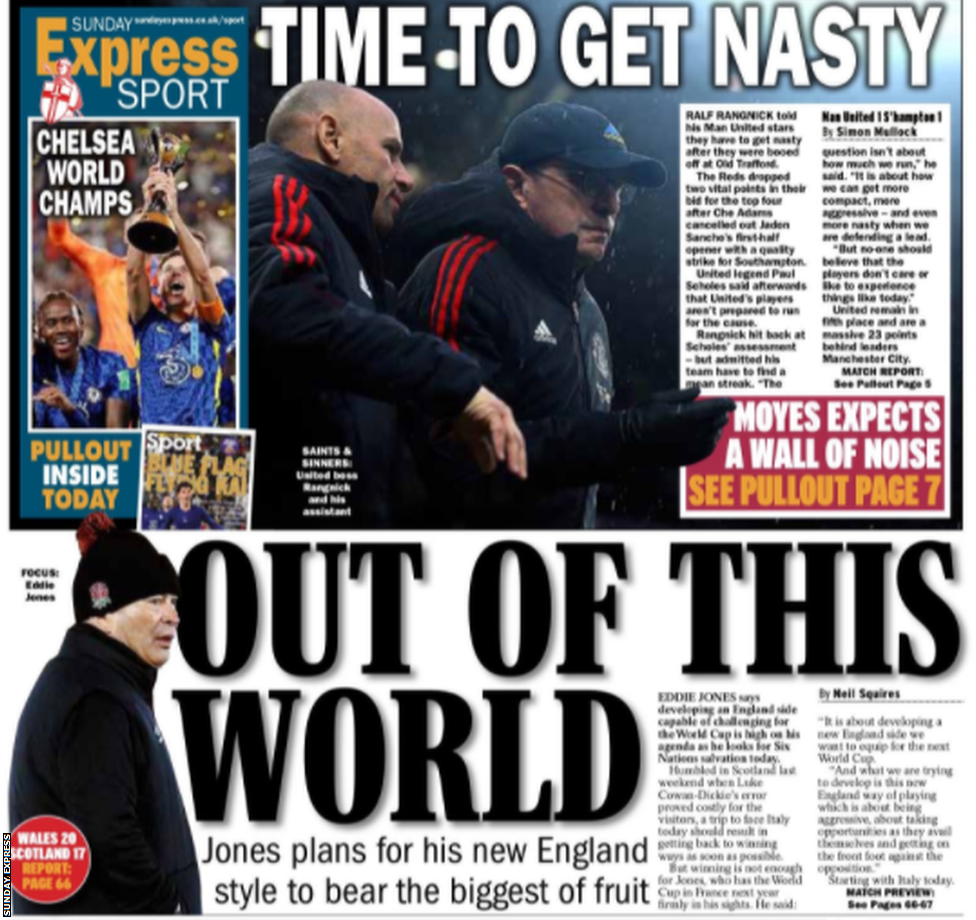 Sunday Express back page
