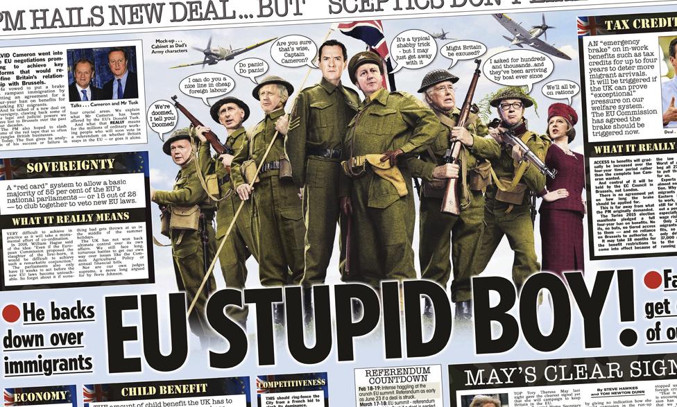 The Sun's "Dad's Army" spread