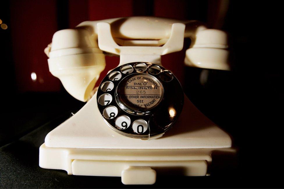 A Bakelite telephone