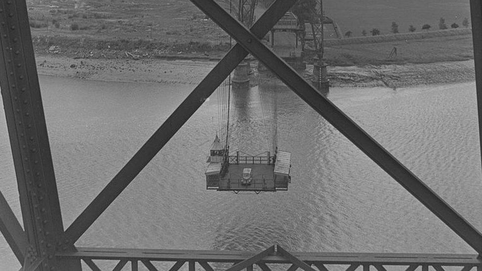 Transporter Bridge in Newport in 1970