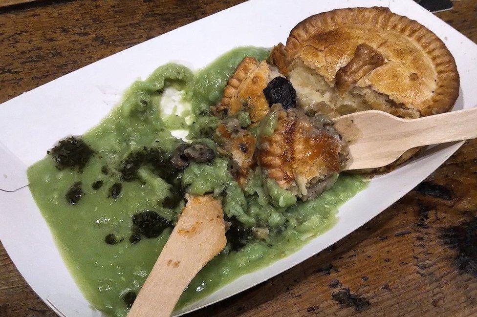 Pie and peas