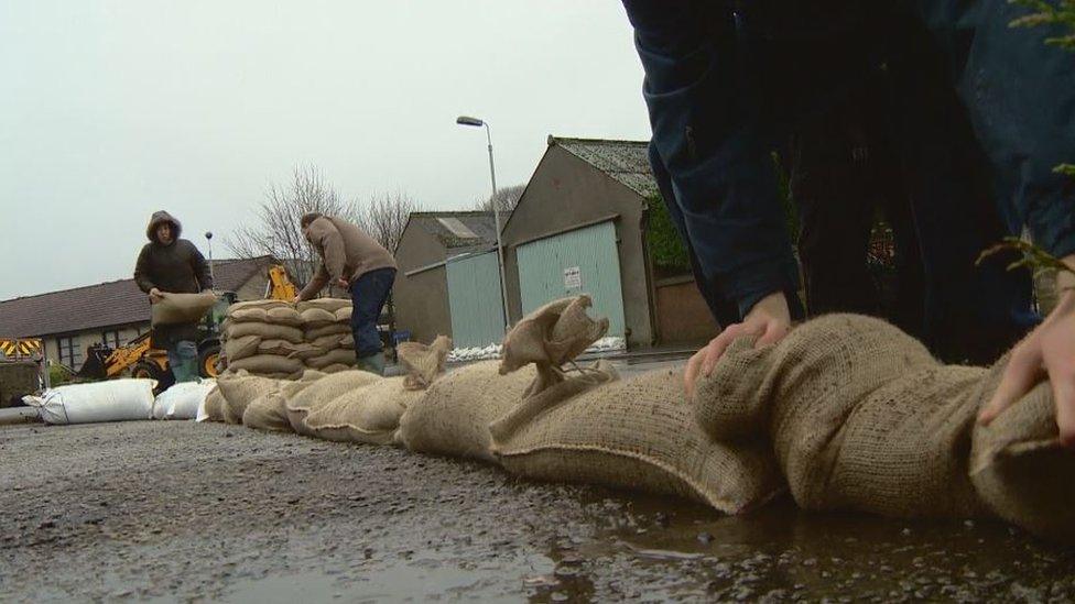 Sandbags in Inverurie