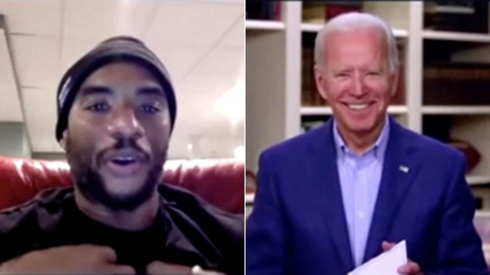 Charlamagne tha God and Biden