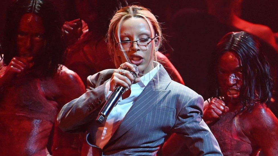 Doja Cat performs at the MTV Awards 2023