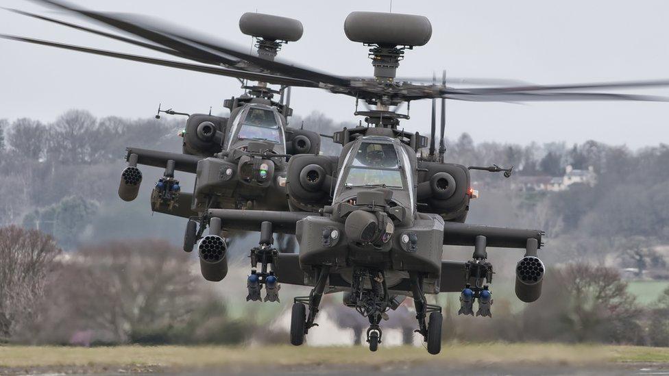 Apache helicopters