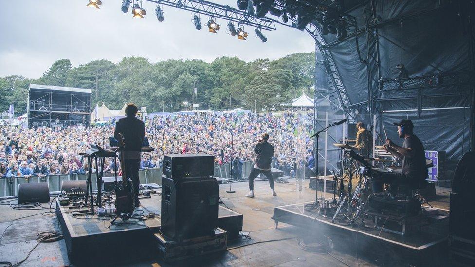 Years & Years kick off Friday evening with an energetic and lively set on the main stage at Festival No 6.