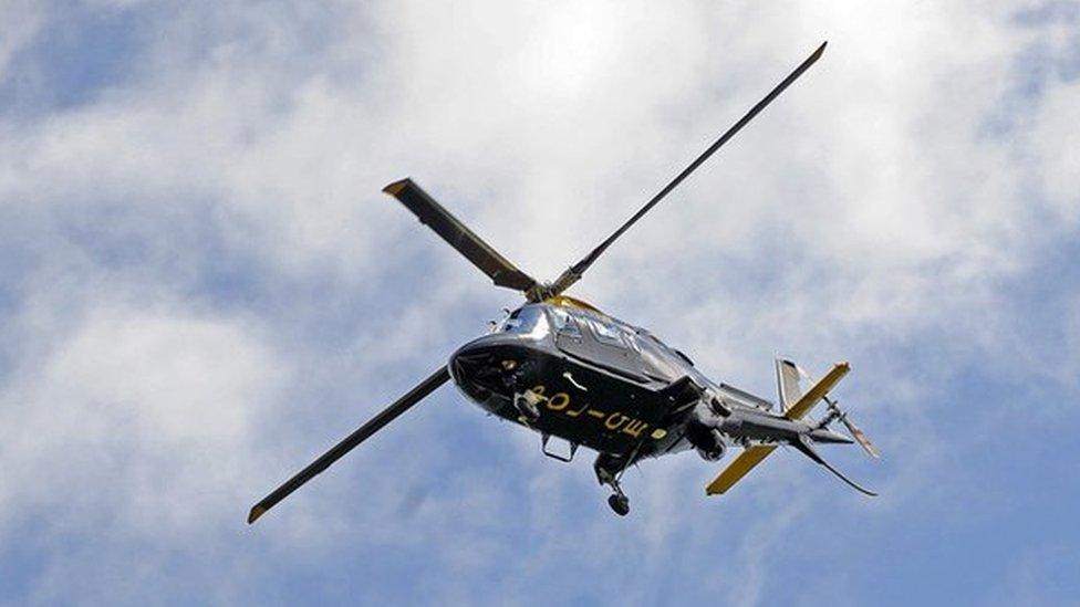 Dyfed-Powys Police helicopter