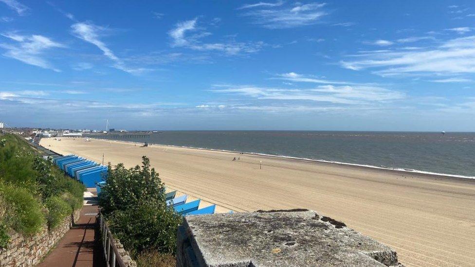 Lowestoft's sandy beach